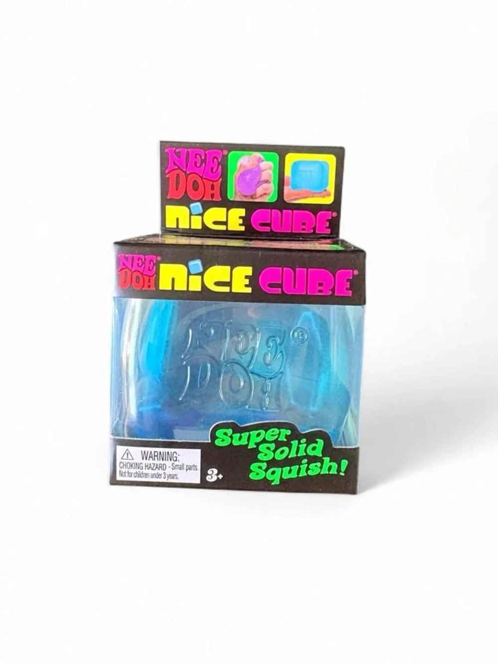 NeeDoh Nice Cube - Translucent Blue Squishy